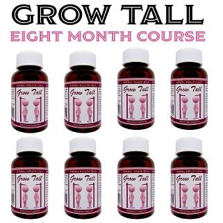 Grow Tall 8 month course, eight bottles